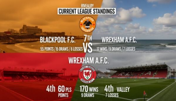 blackpool f.c. vs wrexham a.f.c. standings